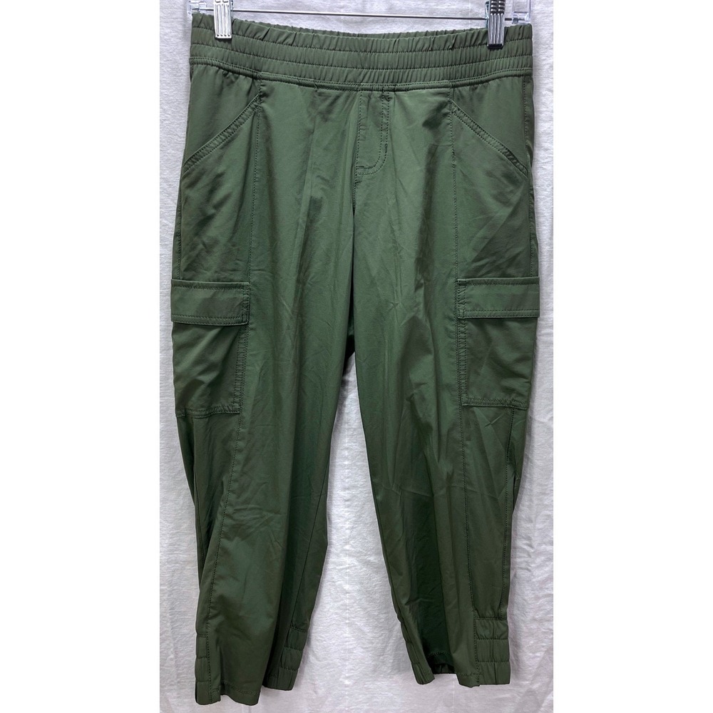 The North Face Women 2 Green Aphrodite Cargo Pants Hiking Outdoor Tapered Jogger